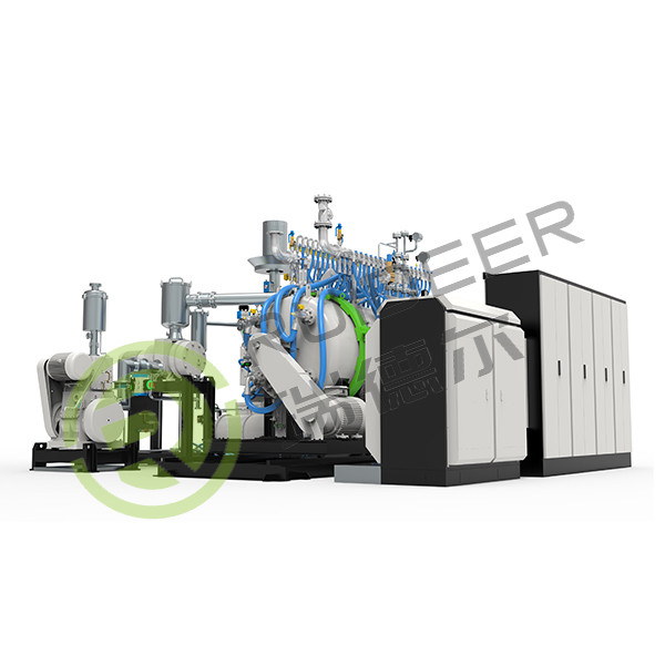 Horno HIP sinterizador de enfriamiento rápido con vacío horizontal con presión de 10mpa, temperatura máxima de trabajo de 1800 oC.