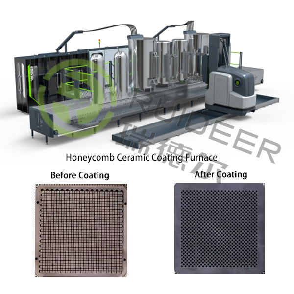 Horno de recubrimiento CVD cerámico Honeycomb para temperatura de proceso de 700-1050C y neutralizar gas fuera de opción