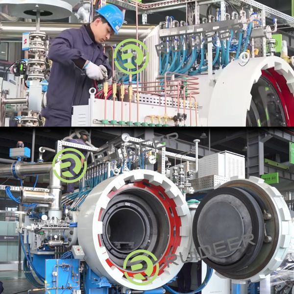 Horno de sinterización a presión de tipo de vacío en color de pintura gris para sinterización avanzada