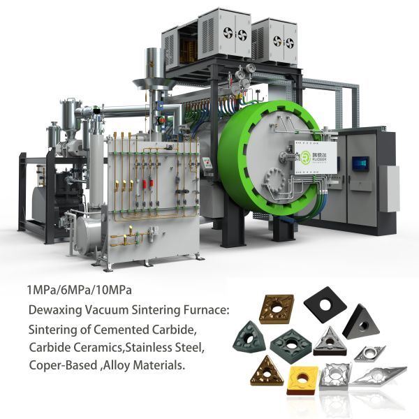 Horno de vacío alto certificado ISO CE para sistema de tres fases de cinco alambres 380V 50HZ Control de alimentación Max.Temperatura 1600C