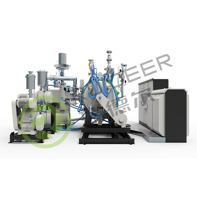 Horno HIP sinterizador de enfriamiento rápido con vacío horizontal con presión de 10mpa, temperatura máxima de trabajo de 1800 oC.