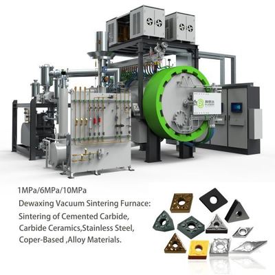 Proyecto llave en mano de Herramienta de corte de carburo cementado/tungsteno con Horno de sinterización inteligente por presión de gas